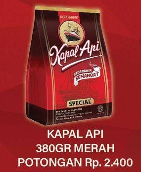 Promo Harga Kapal Api Kopi Bubuk Special Merah 380 gr - Hypermart