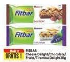 Promo Harga Fitbar Makanan Ringan Sehat Cheese Delight, Chocolate, Fruits, Tiramisu Delight 20 gr - Alfamart