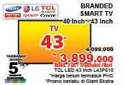 Promo Harga TCL LED TV 43"  - Giant