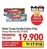 Promo Harga TANGO Wafer Chocolate, Vanilla Milk 176 gr - Carrefour