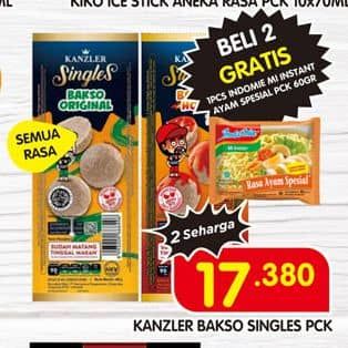 Promo Harga Kanzler Singles Bakso All Variants 55 gr - Superindo