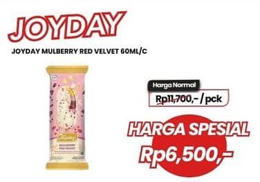 Promo Harga Joyday Ice Cream Stick Mulberry Red Velvet 75 gr - Carrefour