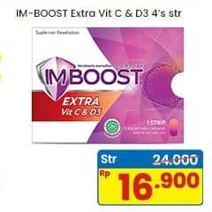 Promo Harga Imboost Multivitamin Tablet Extra Vit C D3 4 pcs - Indomaret