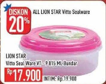 Promo Harga LION STAR Vitto Seal Ware VT-9 815 ml - Hypermart