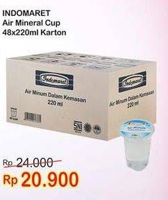 Promo Harga INDOMARET Air Mineral per 48 pcs 220 ml - Indomaret