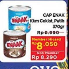 Promo Harga CAP ENAAK Susu Kental Manis Putih, Cokelat 370 gr - Hypermart