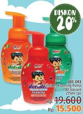 Promo Harga DEE DEE Shower Foaming All Variants 225 ml - LotteMart