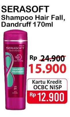 Promo Harga SERASOFT Shampoo Hairfall Treatment, Anti Dandruff 170 ml - Alfamart