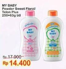 Promo Harga MY BABY Baby Powder Sweet Floral, Telon Plus 313 gr - Indomaret
