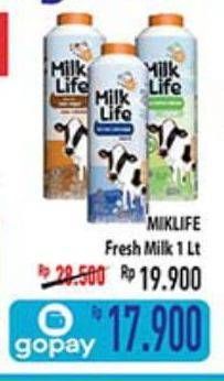 Promo Harga MILK LIFE Fresh Milk 1000 ml - Hypermart