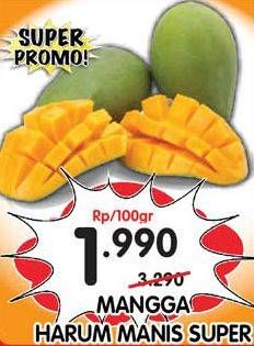 Promo Harga Mangga Harum Manis Super per 100 gr - Superindo