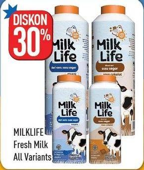 Promo Harga MILK LIFE Fresh Milk All Variants  - Hypermart