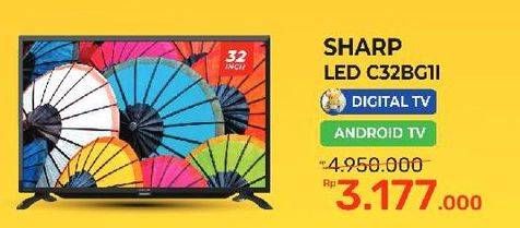 Promo Harga Sharp 2T-C32BG1 | LED TV 32 inch  - Yogya
