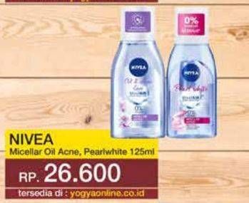 Promo Harga Nivea MicellAir Skin Breathe Micellar Water Oil Acne Care, Pearl White 125 ml - Yogya