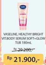 Promo Harga VASELINE Super Food Skin Serum Soft + Glow 180 ml - Indomaret
