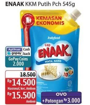 Promo Harga Cap Enaak Susu Kental Manis Putih 545 gr - Alfamidi