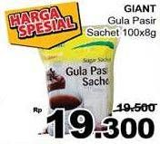 Promo Harga GIANT Gula Pasir per 100 pcs 8 gr - Giant