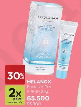 Promo Harga MELANOX Face UV Pro SPF30 25 gr - Watsons