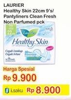 Promo Harga LAURIER Healthy Skin Night 22cm 9s / Pantyliner Cleanfresh Non Perfume  - Indomaret