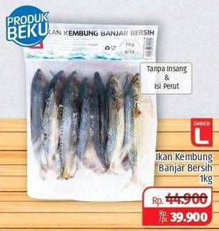 Promo Harga CHOICE L Ikan Kembung Banjar Tanpa Insang Isi Perut 1 kg - Lotte Grosir