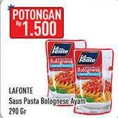 Promo Harga LA FONTE Saus Pasta Bolognese 290 gr - Hypermart