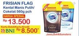 Promo Harga FRISIAN FLAG Susu Kental Manis Putih, Cokelat 560 gr - Indomaret