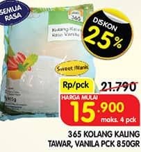 Promo Harga 365 Kolang-Kaling Tawar, Vanila 850 gr - Superindo