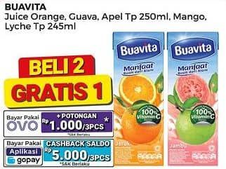 Promo Harga Buavita Fresh Juice Lychee, Mango, Guava, Orange, Apple 250 ml - Alfamart