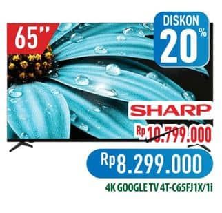 Promo Harga Sharp 4T-C65FJ1X/1I  - Hypermart