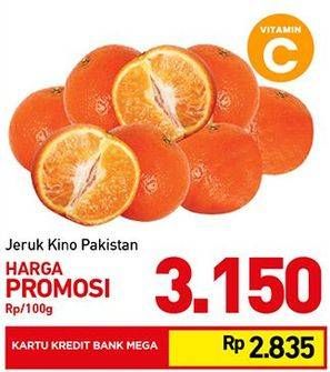 Promo Harga Jeruk Kino Pakistan per 100 gr - Carrefour