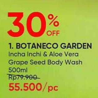 Promo Harga BOTANECO GARDEN Inca Inchi Aloe Vera Body Wash 500 ml - Guardian