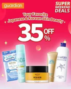 Promo Harga Your Favorite Japanese & Korean Skin Beauty  - Guardian