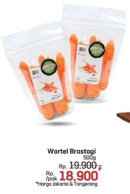 Promo Harga Wortel Berastagi 500 gr - LotteMart