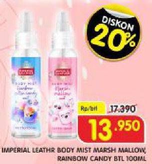 Promo Harga CUSSONS IMPERIAL LEATHER Body Mist Marshmallow, Rainbow Cotton Candy 100 ml - Superindo