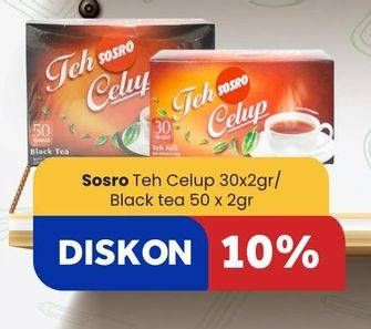 Promo Harga Sosro Teh Celup/Black Tea  - Carrefour