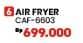Promo Harga Cosmos CAF 6603 | Digital Air Fryer 2 ltr - COURTS