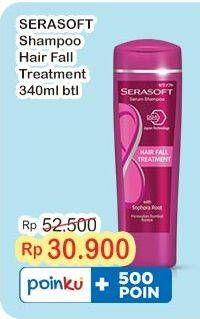 Promo Harga Serasoft Shampoo Hairfall Treatment 340 ml - Indomaret