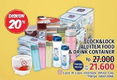 Promo Harga LOCK & LOCK All Item Food & Drink Container  - LotteMart