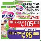 Promo Harga Merries Pants Good Skin S40, M34, L30, S26 26 pcs - Hypermart