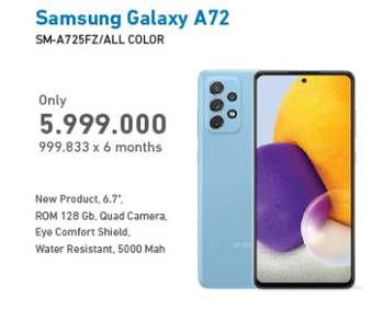 Promo Harga SAMSUNG Galaxy A72 All Variants  - Electronic City