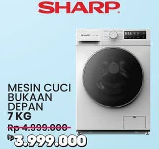 Promo Harga SHARP Mesin Cuci Bukaan Depan  - COURTS