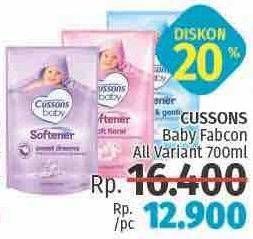 Promo Harga CUSSONS BABY Softener All Variants 700 ml - LotteMart
