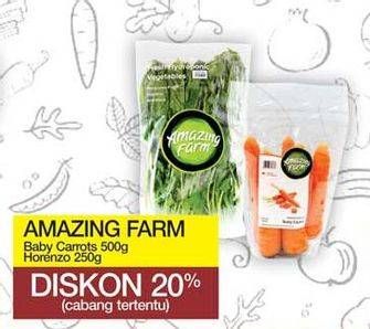 Promo Harga AMAZING FARM Baby Carrot 500 g/ Horenzo 250 g  - Yogya