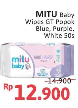 Promo Harga Mitu Baby Wipes Ganti Popok Blue Charming Lily, Purple Playful Fressia, White Lively Vanilla 50 pcs - Alfamidi