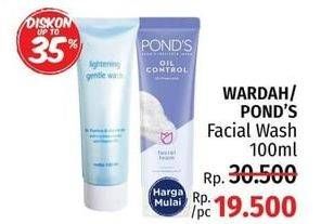Promo Harga WARDAH/POND'S Facial Wash 100ml  - LotteMart