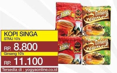 Promo Harga Kopi Singa Creamer Ginseng 10 pcs - Yogya