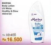 Promo Harga MARINA Hand Body Lotion UV White Healthy Glow 460 ml - Indomaret