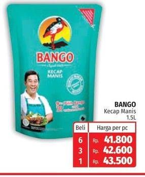 Promo Harga BANGO Kecap Manis 1525 gr - Lotte Grosir