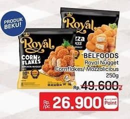 Promo Harga Belfoods Royal Nugget Cornflakes, Mozzalicious 250 gr - LotteMart
