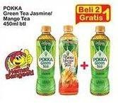 Promo Harga POKKA Minuman Teh Jasmine Green Tea, Mango Tea 450 ml - Indomaret